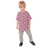 Whimsy Chickens Pattern Kids  Raglan T-Shirt