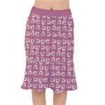 Whimsy Chickens Pattern Short Mermaid Skirt