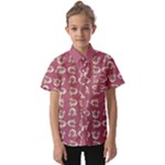 Whimsy Chickens Pattern Kids  Short Sleeve Shirt