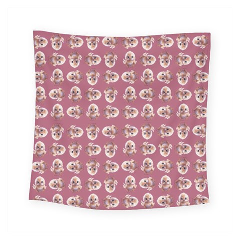 Whimsy Chickens Pattern Square Tapestry (Small) from ArtsNow.com