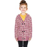 Whimsy Chickens Pattern Kids  Double Breasted Button Coat