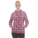 Whimsy Chickens Pattern Women s Hooded Pullover