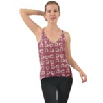 Whimsy Chickens Pattern Chiffon Cami