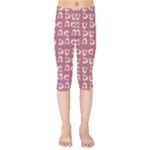 Whimsy Chickens Pattern Kids  Capri Leggings 