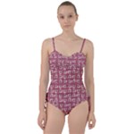 Whimsy Chickens Pattern Sweetheart Tankini Set