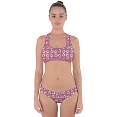 Whimsy Chickens Pattern Cross Back Hipster Bikini Set from ArtsNow.com