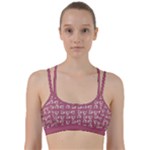 Whimsy Chickens Pattern Line Them Up Sports Bra