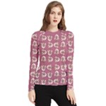 Whimsy Chickens Pattern Women s Long Sleeve Rash Guard