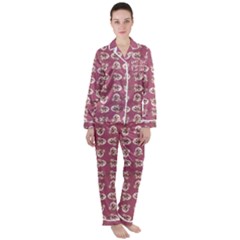 Women s Long Sleeve Satin Pajamas Set 