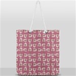 Whimsy Chickens Pattern Full Print Rope Handle Tote (Large)