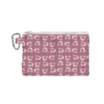 Whimsy Chickens Pattern Canvas Cosmetic Bag (Small)