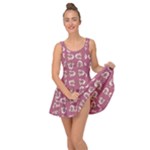 Whimsy Chickens Pattern Inside Out Casual Dress