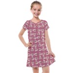 Whimsy Chickens Pattern Kids  Cross Web Dress