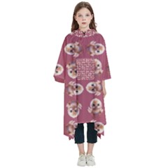 Whimsy Chickens Pattern Kids  Hooded Rain Ponchos from ArtsNow.com