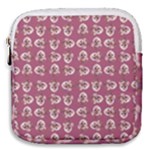 Whimsy Chickens Pattern Mini Square Pouch