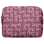 Whimsy Chickens Pattern Make Up Pouch (Large)