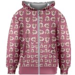 Whimsy Chickens Pattern Kids  Zipper Hoodie Without Drawstring