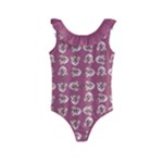 Whimsy Chickens Pattern Kids  Frill Swimsuit