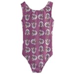 Whimsy Chickens Pattern Kids  Cut-Out Back One Piece Swimsuit