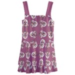 Whimsy Chickens Pattern Kids  Layered Skirt Swimsuit