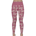 Whimsy Chickens Pattern Lightweight Velour Classic Yoga Leggings