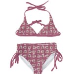 Whimsy Chickens Pattern Kids  Classic Bikini Set