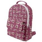 Whimsy Chickens Pattern Flap Pocket Backpack (Small)