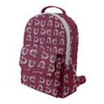 Whimsy Chickens Pattern Flap Pocket Backpack (Large)