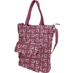 Whimsy Chickens Pattern Shoulder Tote Bag