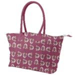 Whimsy Chickens Pattern Canvas Shoulder Bag