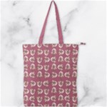 Whimsy Chickens Pattern Double Zip Up Tote Bag