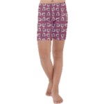 Whimsy Chickens Pattern Kids  Lightweight Velour Capri Yoga Leggings