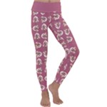 Whimsy Chickens Pattern Kids  Lightweight Velour Classic Yoga Leggings