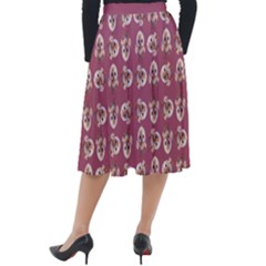 Classic Velour Midi Skirt  