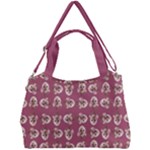 Whimsy Chickens Pattern Double Compartment Shoulder Bag