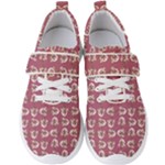 Whimsy Chickens Pattern Men s Velcro Strap Shoes