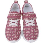 Whimsy Chickens Pattern Women s Velcro Strap Shoes