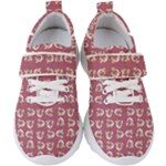 Whimsy Chickens Pattern Kids  Velcro Strap Shoes