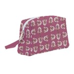 Whimsy Chickens Pattern Wristlet Pouch Bag (Medium)