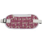 Whimsy Chickens Pattern Rounded Waist Pouch