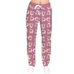 Whimsy Chickens Pattern Women Velvet Drawstring Pants