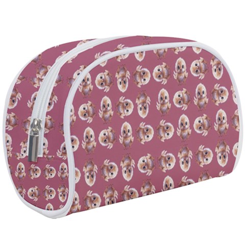 Whimsy Chickens Pattern Make Up Case (Large) from ArtsNow.com