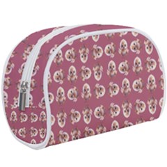 Whimsy Chickens Pattern Make Up Case (Large) from ArtsNow.com