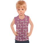 Whimsy Chickens Pattern Kids  Sport Tank Top