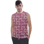 Whimsy Chickens Pattern Men s Regular Tank Top