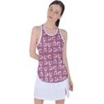 Whimsy Chickens Pattern Racer Back Mesh Tank Top