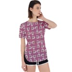 Whimsy Chickens Pattern Perpetual Short Sleeve T-Shirt