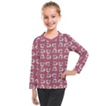 Whimsy Chickens Pattern Kids  Long Mesh T-Shirt