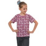 Whimsy Chickens Pattern Kids  Mesh Piece T-Shirt