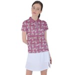 Whimsy Chickens Pattern Women s Polo T-Shirt